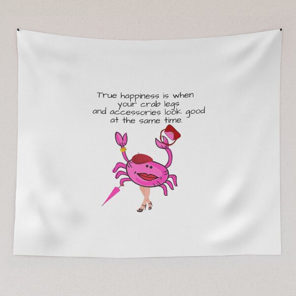 Item preview, HAPPINESS CRAB LEGS/ACCESSORIES PINK #1 WHITE BACKGROUND  designed and sold by EllieMonroe.