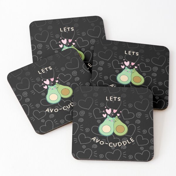 Item preview, Valentine's Day - Lets avo-cuddle (Black) designed and sold by INSOMNIAC101.