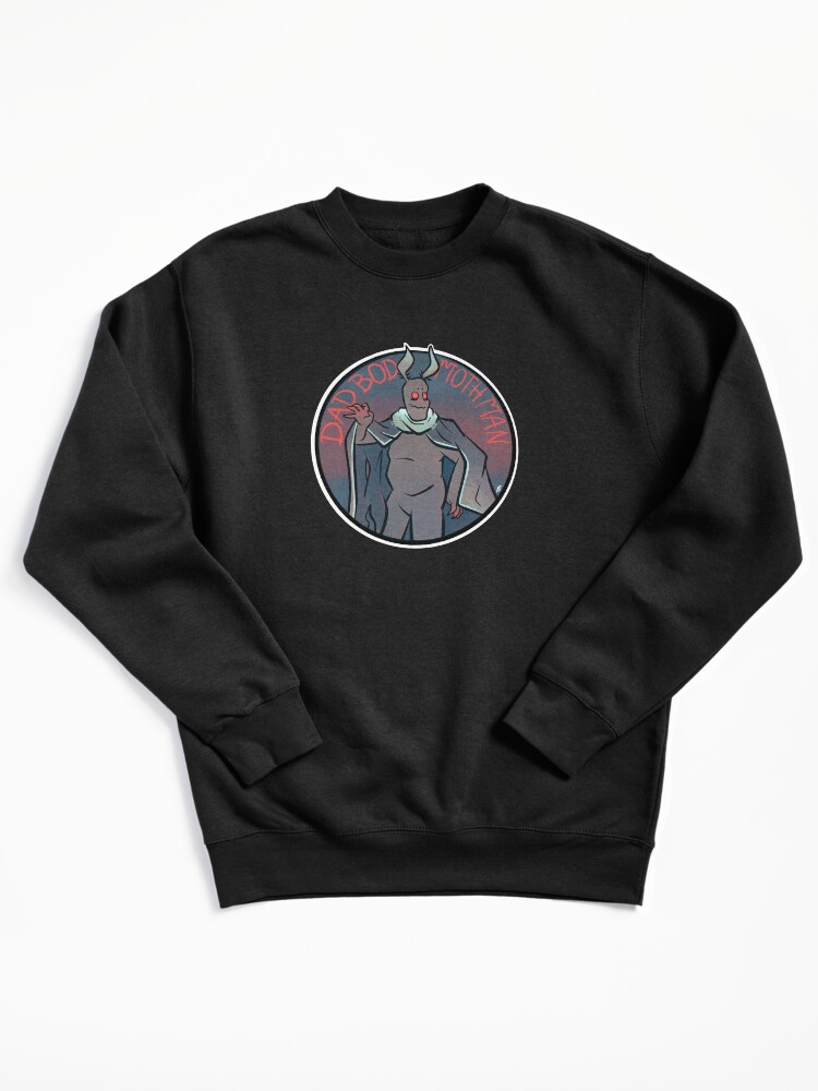 Thumbnail 2 of 7, Pullover Sweatshirt, Dad Bod Mothman designed and sold by DorkZombie.