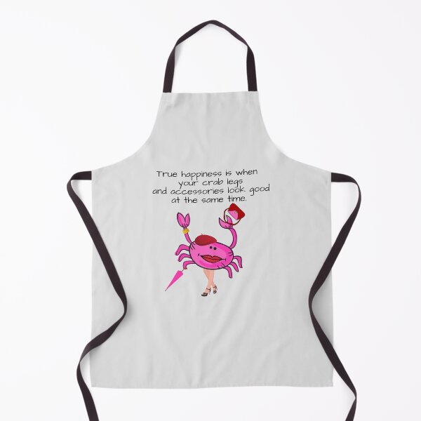 Item preview, HAPPINESS CRAB LEGS/ACCESSORIES PINK #4 LT GREY BACKGROUND designed and sold by EllieMonroe.