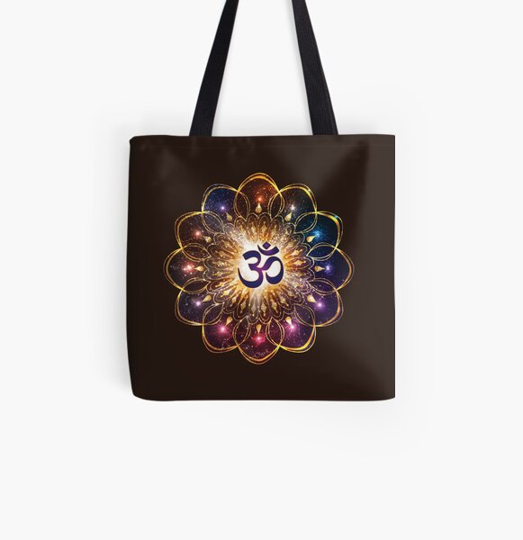 "The higher power of Om" - sacred geometry All Over Print Tote Bag