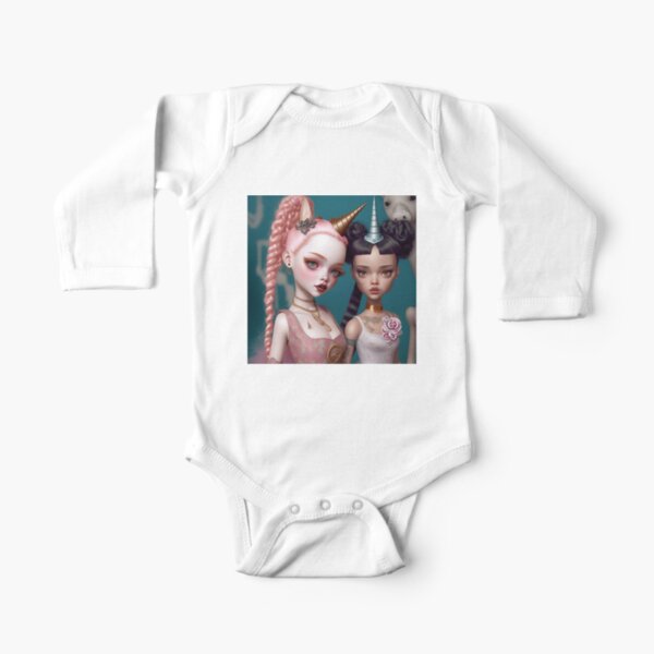Unicorn Party 2 Long Sleeve Baby One-Piece