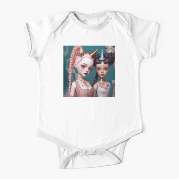 Unicorn Party 2 Short Sleeve Baby One-Piece