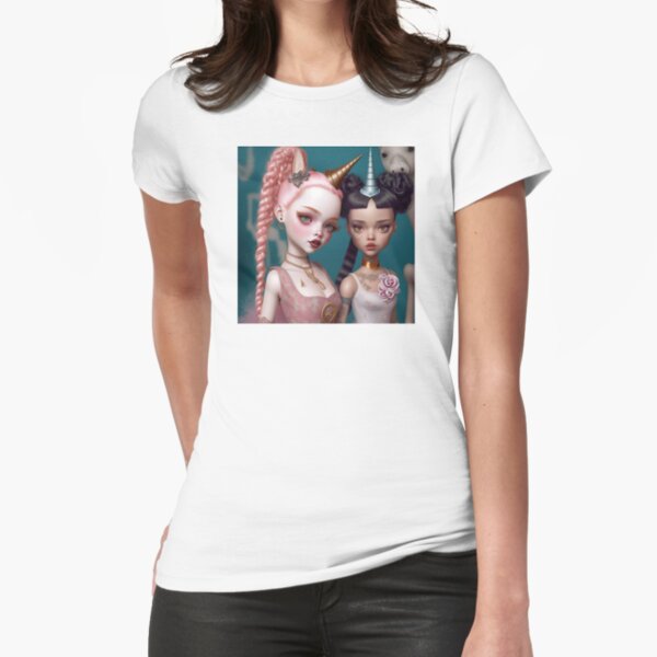 Unicorn Party 2 Fitted T-Shirt