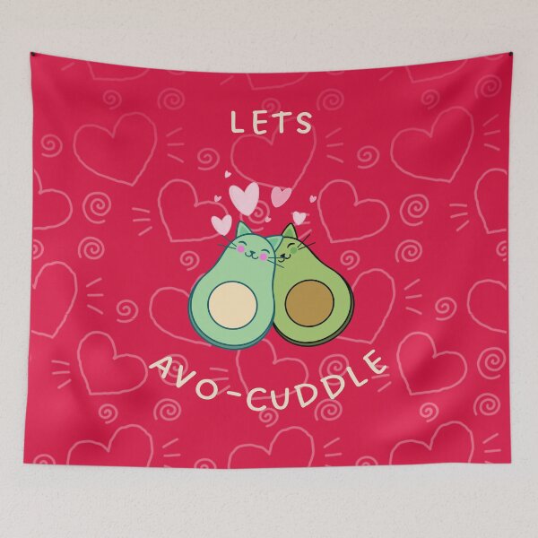 Item preview, Valentine's Day - Lets avo-cuddle (Red) designed and sold by INSOMNIAC101.