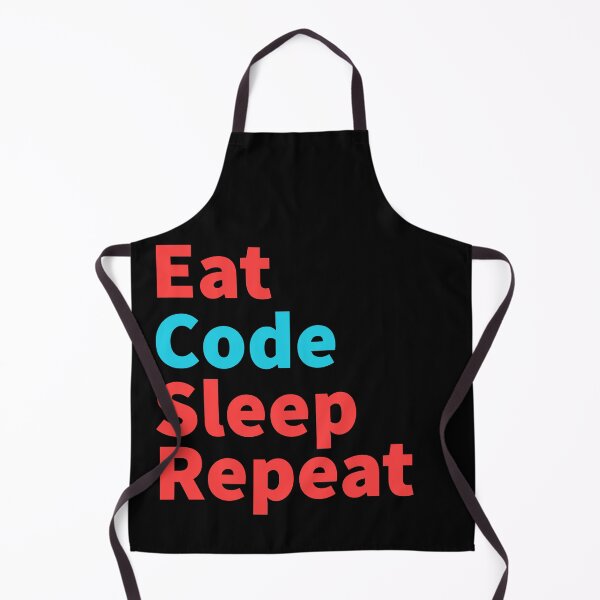 Item preview, Eat code sleep repeat-inspirational, coders red and blue designed and sold by Master4art.