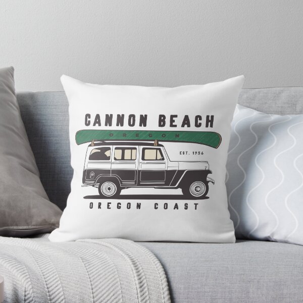 Cannon Beach Throw Pillow