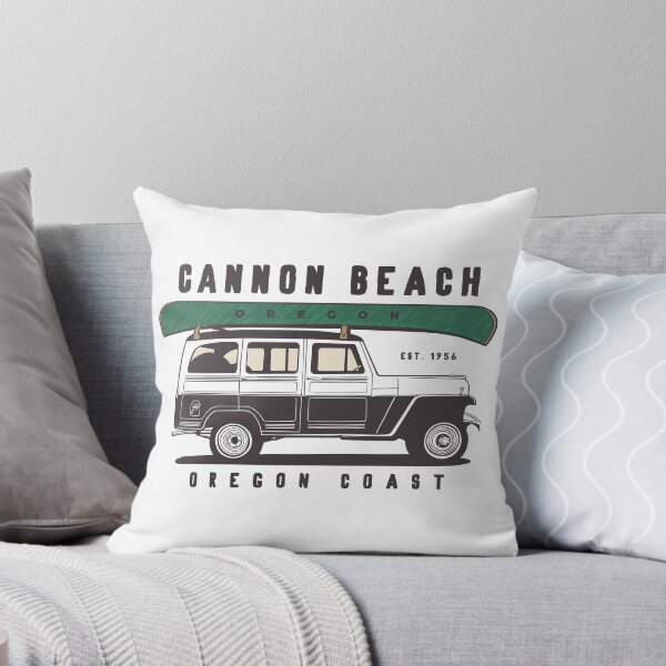 Cannon Beach Throw Pillow