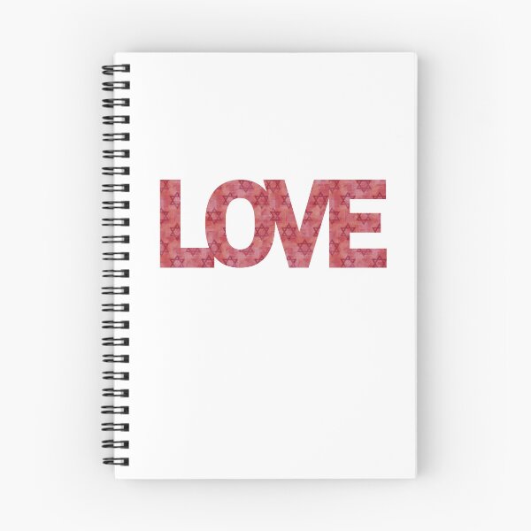 Item preview, Love with Jewish Stars inside red designed and sold by NJGDesigns.