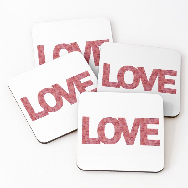 Item preview, Love with Jewish Stars inside red designed and sold by NJGDesigns.
