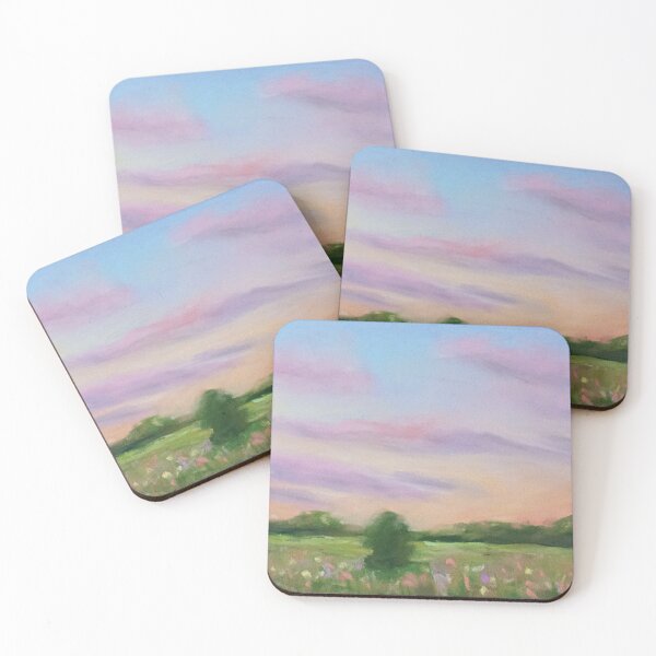 Item preview, Soft Sunset Landscape in Soft Pastel designed and sold by TiffanyMackay.