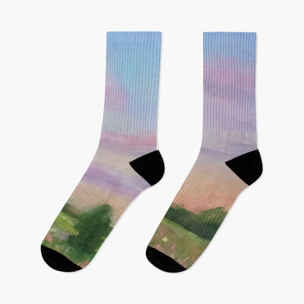 Item preview, Soft Sunset Landscape in Soft Pastel designed and sold by TiffanyMackay.