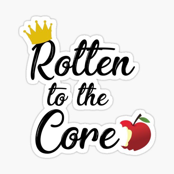 Rotten to the Core - poison apple - Descendants - Sticker