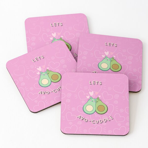Item preview, Valentine's Day - Lets avo-cuddle (Pink) designed and sold by INSOMNIAC101.