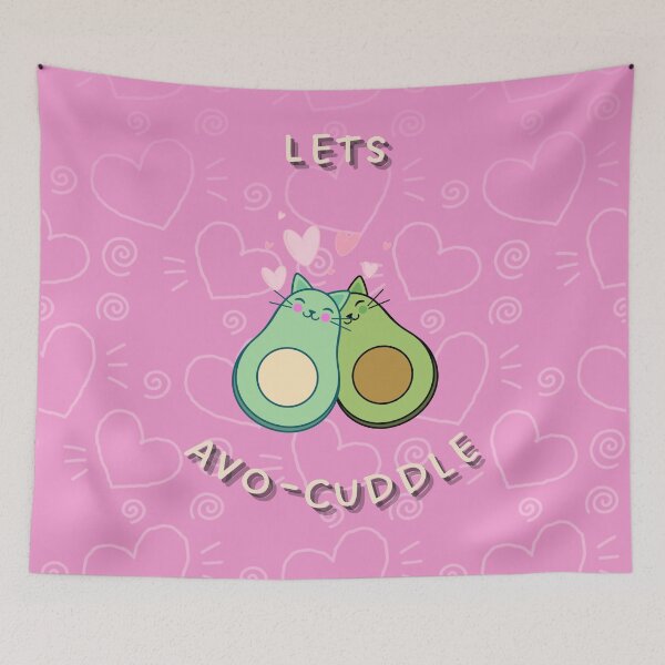 Item preview, Valentine's Day - Lets avo-cuddle (Pink) designed and sold by INSOMNIAC101.