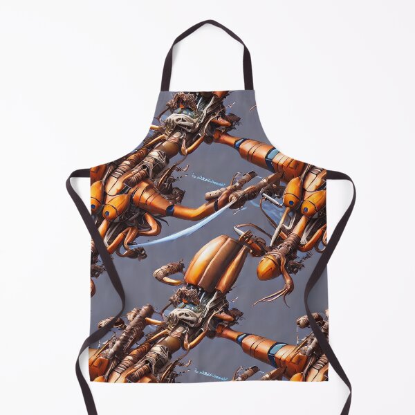 Item preview, Battle Robot Wasps - Seamless Pattern designed and sold by Chubuter.