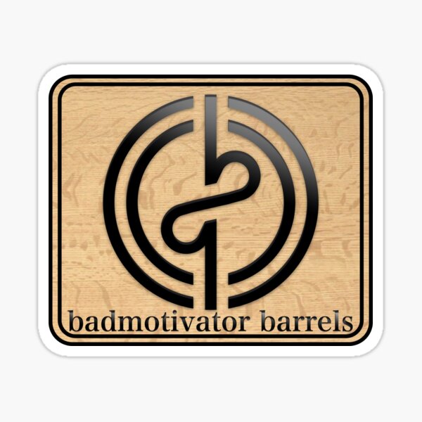 Logo and name, color, embossed Sticker