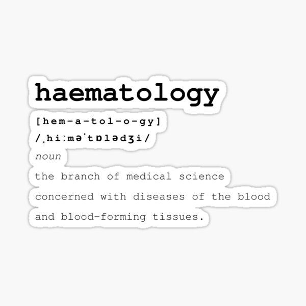 Item preview, haematology designed and sold by BelleZeare.