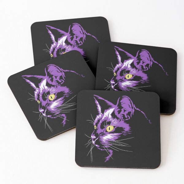 Item preview, Cat face design- Purple color designed and sold by Artsbykk.