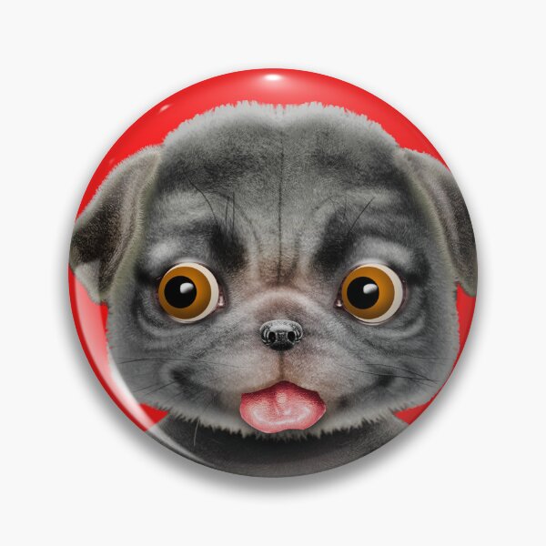 Item preview, Black pug puppy designed and sold by Maxine Gadd.