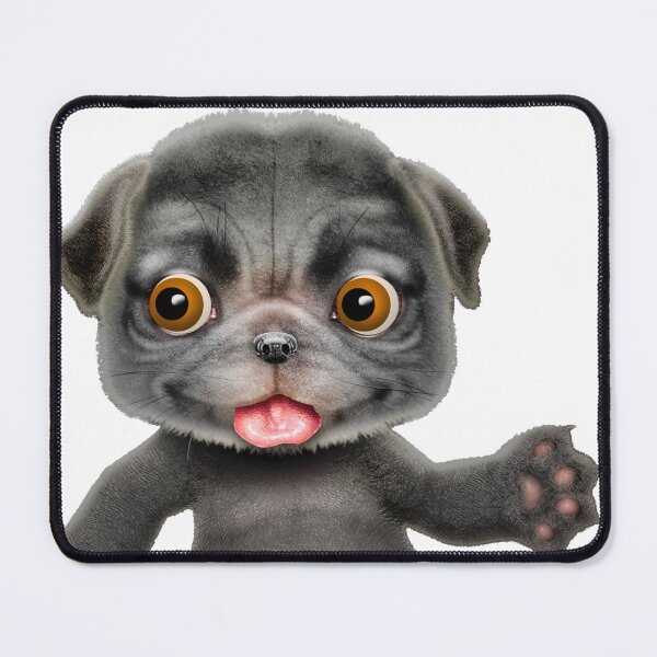 Item preview, Black pug puppy designed and sold by Maxine Gadd.