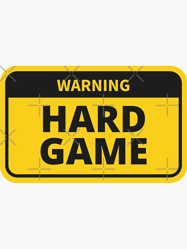 hard-game-sticker-for-sale-by-artoriaa-redbubble