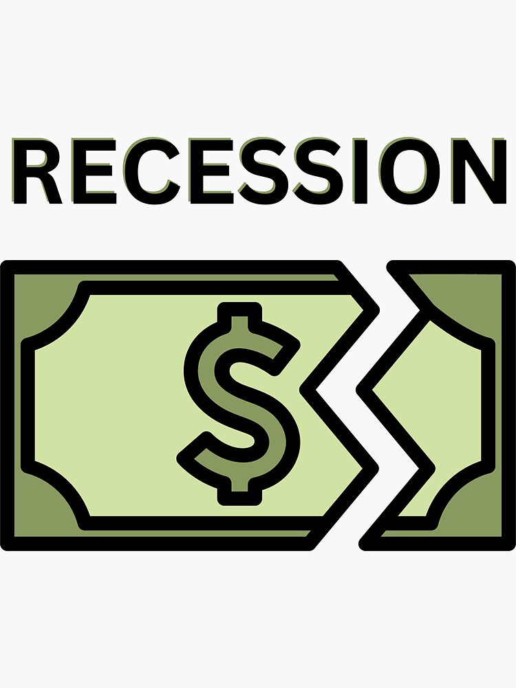 "Recession Stock Market Crash 2023" Sticker for Sale by Shakya98 Redbubble