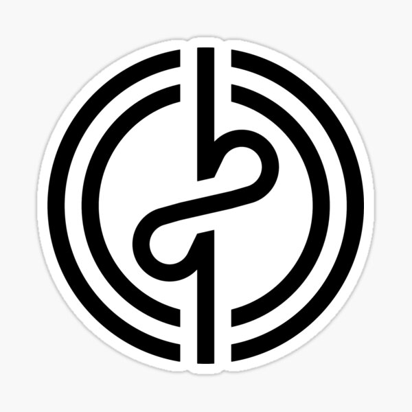 Logo Black Sticker