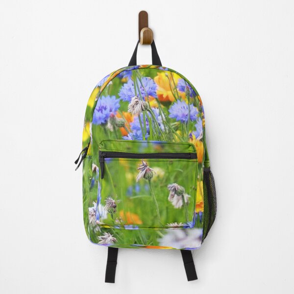 Item preview, Floral Nature Photography Field of Flowers Cornflowers Sunny Activewear designed and sold by Siela.