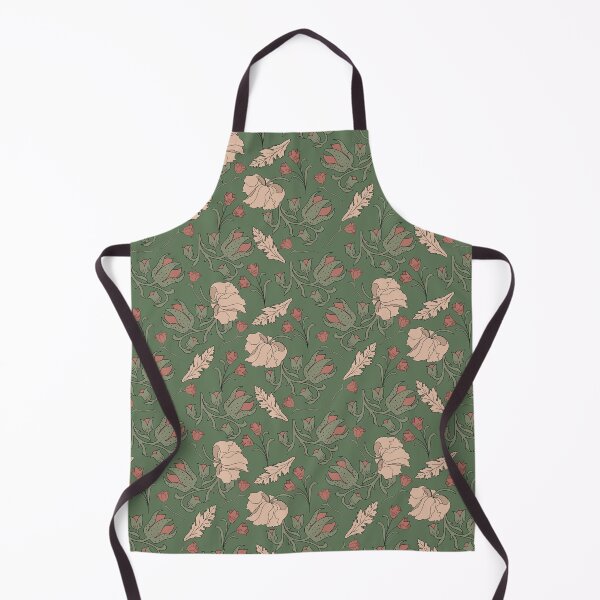Item preview, William Morris Art Nouveau floral design green ground vintage floral pattern designed and sold by Kallandra.