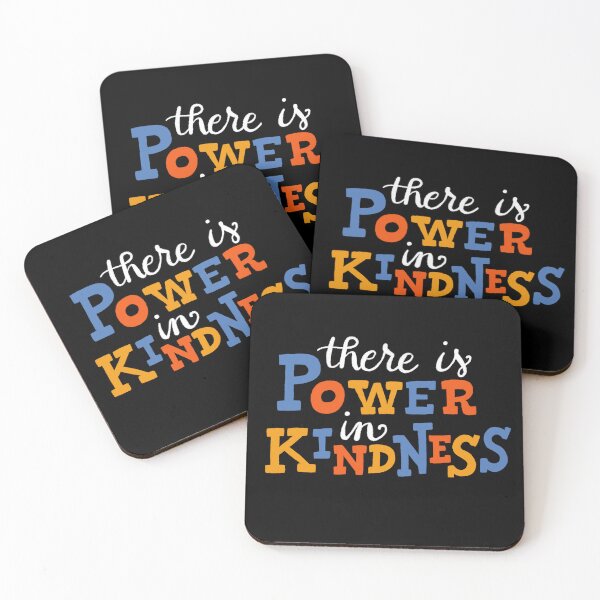 Item preview, there is power in kindness - motivational aesthetic quote - positive and colorful thougts handlettering designed and sold by Patrick Gervacio.