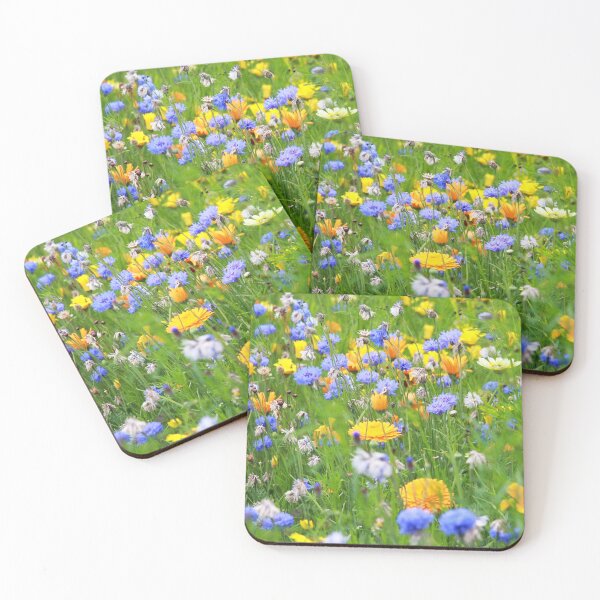 Item preview, Floral Nature Photography Field of Flowers Cornflowers Sunny Activewear designed and sold by Siela.