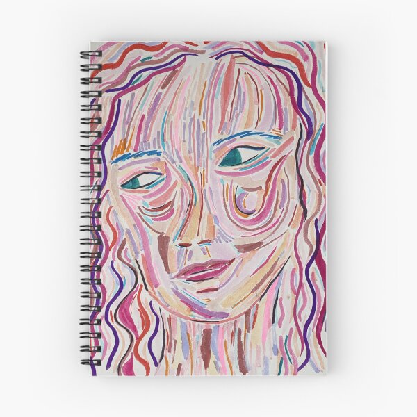 Aperçu de l'œuvre portrait abstrait rose heureux créée et vendue par Haya Nussbaum.