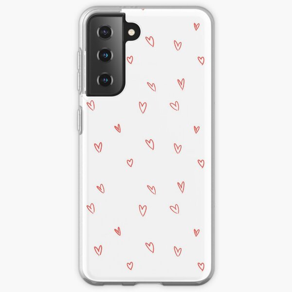 Cute Heart Doodle Pattern Samsung Galaxy Soft Case