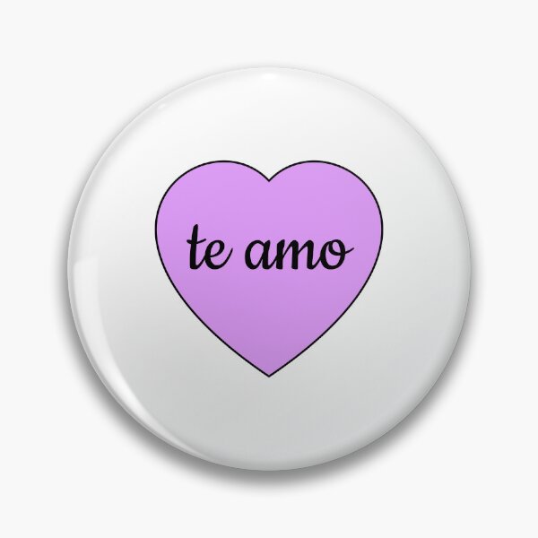 Item preview, I love you in Spanish - Te amo  -  Heart Corazon designed and sold by Inspirationmotivation.