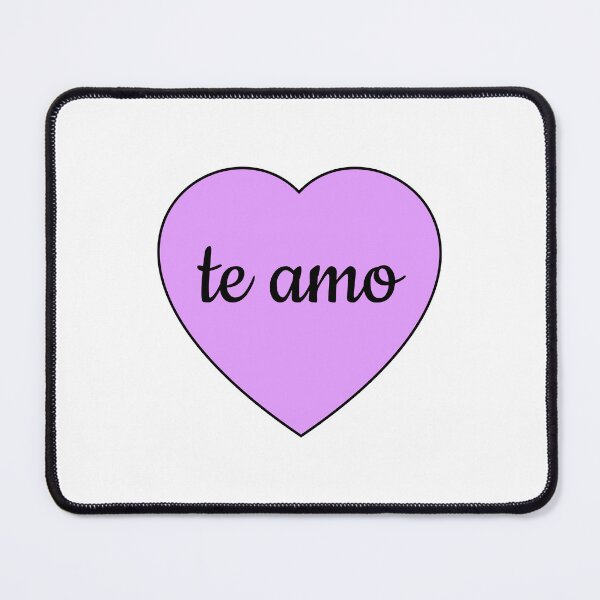 Item preview, I love you in Spanish - Te amo - Heart Corazon designed and sold by Inspirationmotivation.