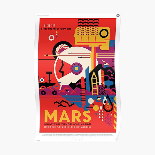Le JPL ou la NASA n'est ni revendiqué ni implicite. Poster