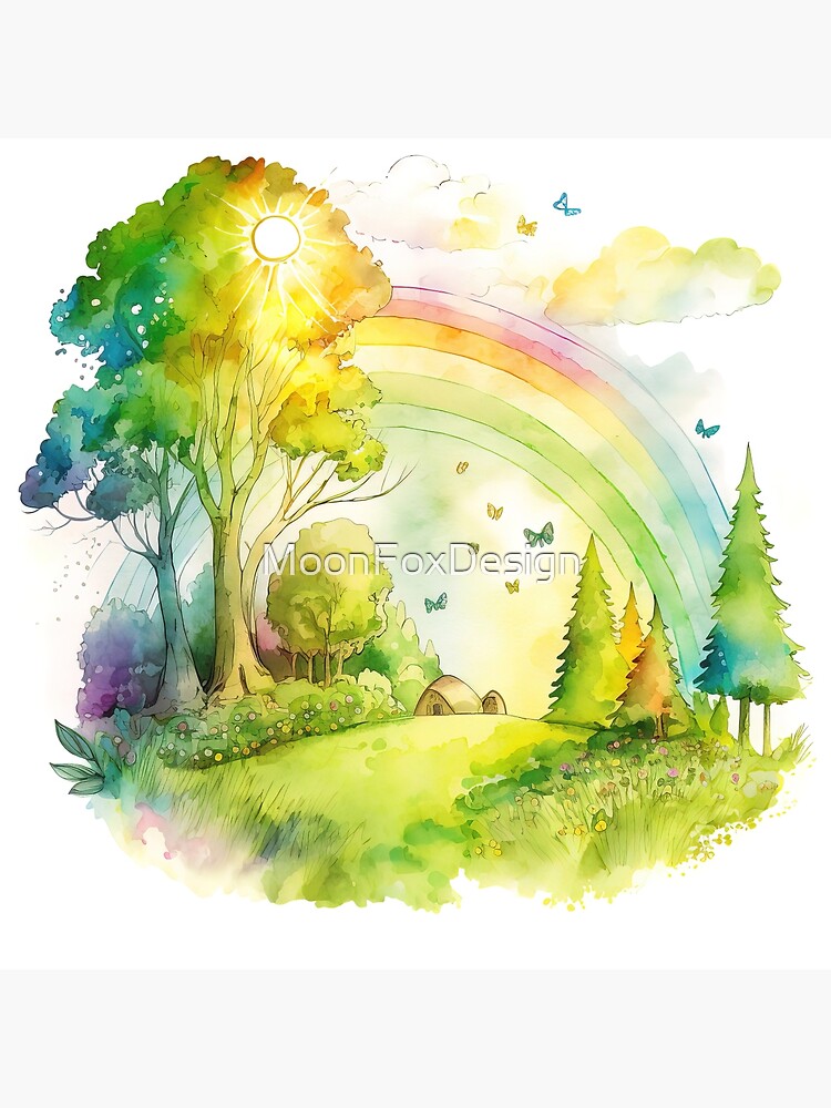 How To Paint A Beautiful Landscape With Watercolor (For Kids)