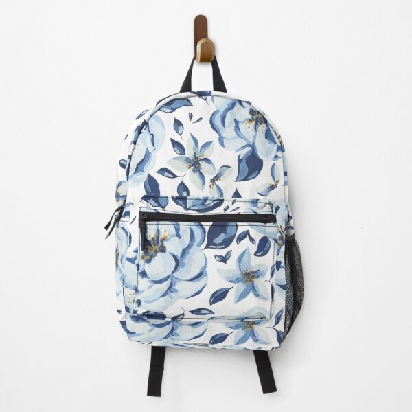 Item preview, Watercolor Blue Floral Repeated Pattern Design designed and sold by riceayoj.