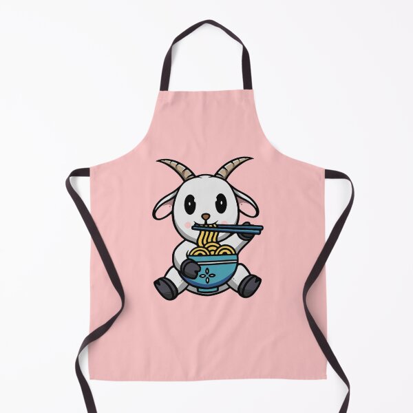 Item preview, Cute Goat Eating Ramen designed and sold by cubbone.
