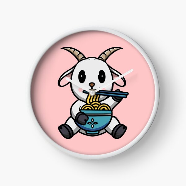 Item preview, Cute Goat Eating Ramen designed and sold by cubbone.