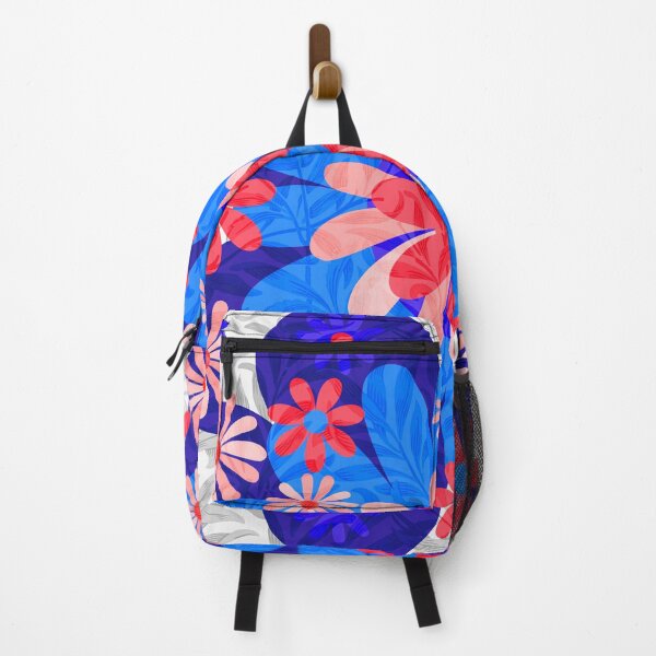 Item preview, Flower Mandala Red Blue White designed and sold by ZandraGalaShop.