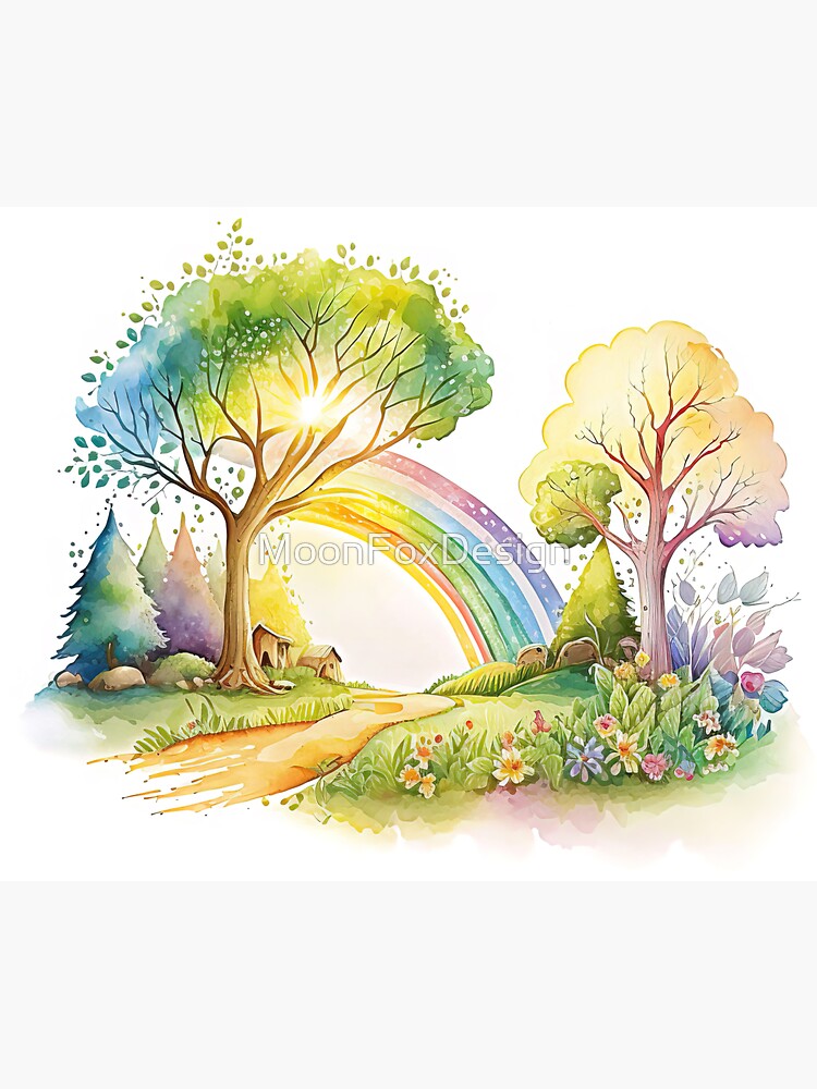Rainbow Floral Bridge Vinyl