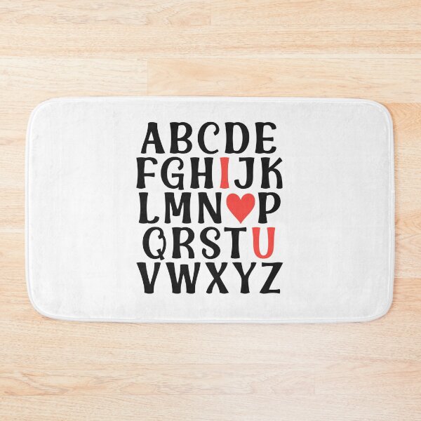 Item preview, Valentine Teacher I Love You Alphabet ABC Letter designed and sold by Dolphin Graphic.