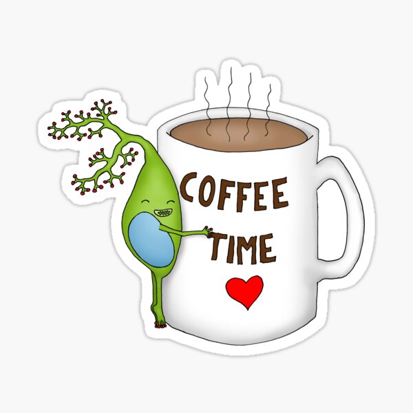Item preview, Coffee Time Brain Cell designed and sold by Cartoon Neuron by Immy Smith.