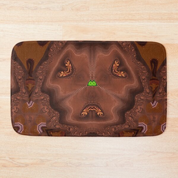 Item preview, *FUNNY ABSTRACT PAINTING ALIEN TRIBAL FACE CHOCOLATE MIXTURE MINT GREEN WITH STARRY GREEN ANISE* designed and sold by Ralek.