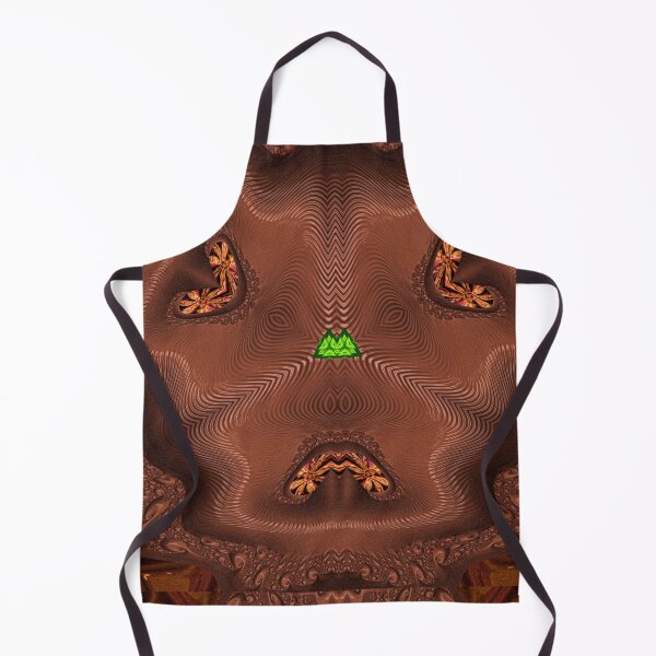Item preview, *FUNNY ABSTRACT PAINTING ALIEN TRIBAL FACE CHOCOLATE MIXTURE MINT GREEN WITH STARRY GREEN ANISE* designed and sold by Ralek.
