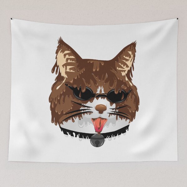 Item preview, Brown Cat grime art designed and sold by AmsaOza.