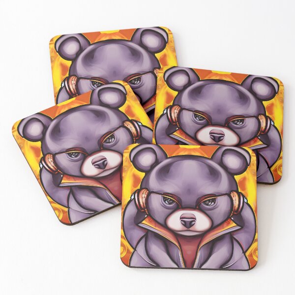 Item preview, Cool rap teddy bear with hood and headphones - hip hop teddy designed and sold by Dalive.