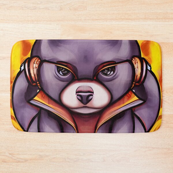 Item preview, Cool rap teddy bear with hood and headphones - hip hop teddy designed and sold by Dalive.